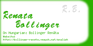 renata bollinger business card