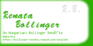 renata bollinger business card